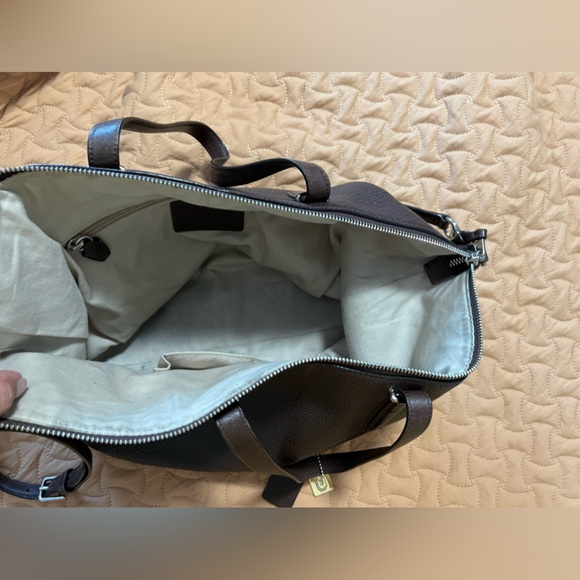 Dark brown pebbled leather coach hobo bag - Picture 3 of 6